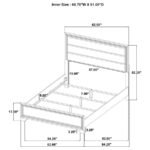 WRIGHT 5-PIECE QUEEN BEDROOM SET BROWN OAK - Image 16