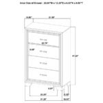 WRIGHT 5-PIECE QUEEN BEDROOM SET BROWN OAK - Image 20