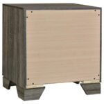 WRIGHT 2-DRAWER NIGHTSTAND BEDSIDE TABLE BROWN OAK - Image 6