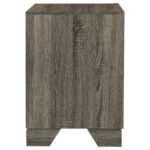 WRIGHT 2-DRAWER NIGHTSTAND BEDSIDE TABLE BROWN OAK - Image 9