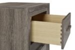 WRIGHT 2-DRAWER NIGHTSTAND BEDSIDE TABLE BROWN OAK - Image 11