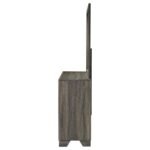 WRIGHT 6-DRAWER DRESSER AND MIRROR BROWN OAK - Image 5
