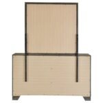 WRIGHT 6-DRAWER DRESSER AND MIRROR BROWN OAK - Image 7