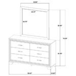 WRIGHT 6-DRAWER DRESSER AND MIRROR BROWN OAK - Image 13