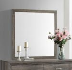 WRIGHT DRESSER MIRROR BROWN OAK - Image 2