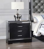 CAPPOLA 2-DRAWER NIGHTSTAND BLACK - Image 2