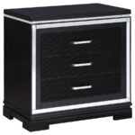 CAPPOLA 2-DRAWER NIGHTSTAND BLACK