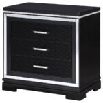 CAPPOLA 2-DRAWER NIGHTSTAND BLACK - Image 4