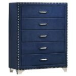 MELODY 5-PIECE QUEEN BEDROOM SET PACIFIC BLUE - Image 7