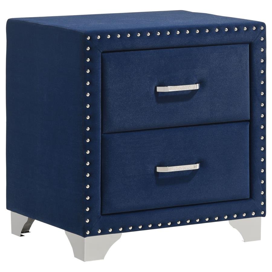 223372_02x900.jpg MELODY UPHOLSTERED 2-DRAWER NIGHTSTAND PACIFIC BLUE - Image 1
