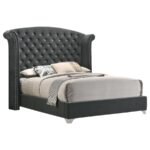 MELODY 5-PIECE QUEEN BEDROOM SET GREY - Image 3