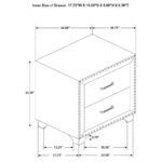 MELODY 5-PIECE QUEEN BEDROOM SET GREY - Image 12
