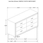 MELODY 5-PIECE QUEEN BEDROOM SET GREY - Image 13