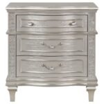 EVANGELINE 3-DRAWER NIGHTSTAND SILVER OAK - Image 3