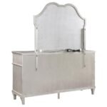 EVANGELINE 9-DRAWER DRESSER WITH MIRROR SILVER OAK - Image 6