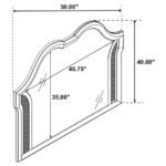 EVANGELINE DRESSER MIRROR SILVER OAK - Image 7