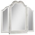 EVANGELINE TRI-FOLD VANITY MIRROR SILVER OAK