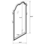 EVANGELINE FULL LENGTH LED LIGHT FLOOR MIRROR SILVER OAK - Image 8