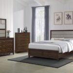WELSLEY 5-PIECE QUEEN BEDROOM SET WALNUT