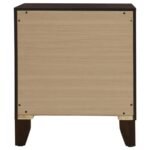 WELSLEY 2-DRAWER NIGHTSTAND BEDSIDE TABLE WALNUT - Image 7