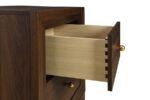WELSLEY 2-DRAWER NIGHTSTAND BEDSIDE TABLE WALNUT - Image 11
