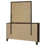 WELSLEY 6-DRAWER DRESSER AND MIRROR WALNUT - Image 8