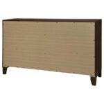 WELSLEY 6-DRAWER DRESSER CABINET WALNUT - Image 8