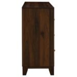 WELSLEY 6-DRAWER DRESSER CABINET WALNUT - Image 9