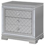 ELEANOR 2-DRAWER NIGHTSTAND METALLIC MERCURY - Image 4