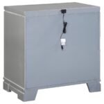 ELEANOR 2-DRAWER NIGHTSTAND METALLIC MERCURY - Image 6