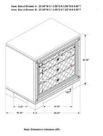 ELEANOR 2-DRAWER NIGHTSTAND METALLIC MERCURY - Image 13