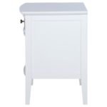 BEXHILL 1-DRAWER NIGHTSTAND BEDSIDE TABLE WHITE - Image 5