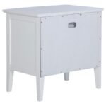 BEXHILL 1-DRAWER NIGHTSTAND BEDSIDE TABLE WHITE - Image 6