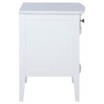 BEXHILL 1-DRAWER NIGHTSTAND BEDSIDE TABLE WHITE - Image 9