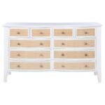 BEXHILL 10-DRAWER DRESSER CABINET WHITE - Image 3