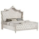 ANTONELLA 5-PIECE QUEEN BEDROOM SET IVORY - Image 3