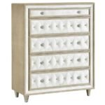 ANTONELLA 5-PIECE QUEEN BEDROOM SET IVORY - Image 7