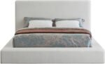 Devin Linen Textured Fabric Upholstered Bed - Image 3
