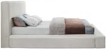 Devin Linen Textured Fabric Upholstered Bed - Image 5