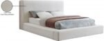 Devin Linen Textured Fabric Upholstered Bed - Image 8