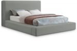 Devin Linen Textured Fabric Upholstered Bed