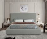 Devin Linen Textured Fabric Upholstered Bed - Image 4