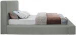 Devin Linen Textured Fabric Upholstered Bed - Image 5
