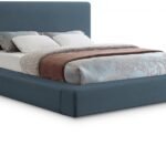 Devin Linen Textured Fabric Upholstered Bed