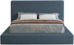 Devin Linen Textured Fabric Upholstered Bed - Image 3