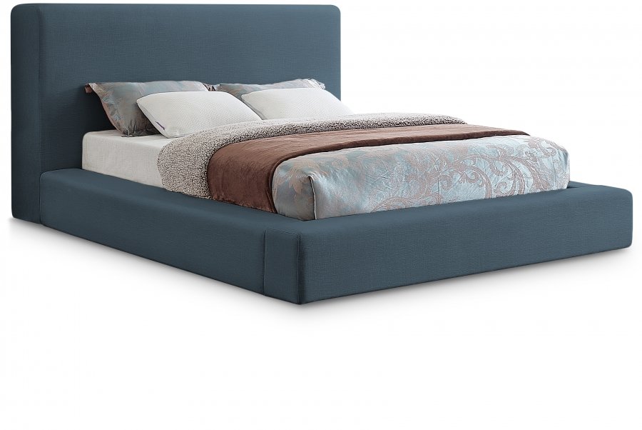 22363.jpg Devin Linen Textured Fabric Upholstered Bed - Image 1