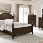 ANDOVER 5-PIECE QUEEN BEDROOM SET DARK OAK
