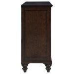 ANDOVER 8-DRAWER DRESSER CABINET DARK OAK - Image 9