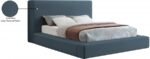 Devin Linen Textured Fabric Upholstered Bed - Image 8
