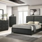 CAVELLE 5-PIECE QUEEN BEDROOM SET BLACK